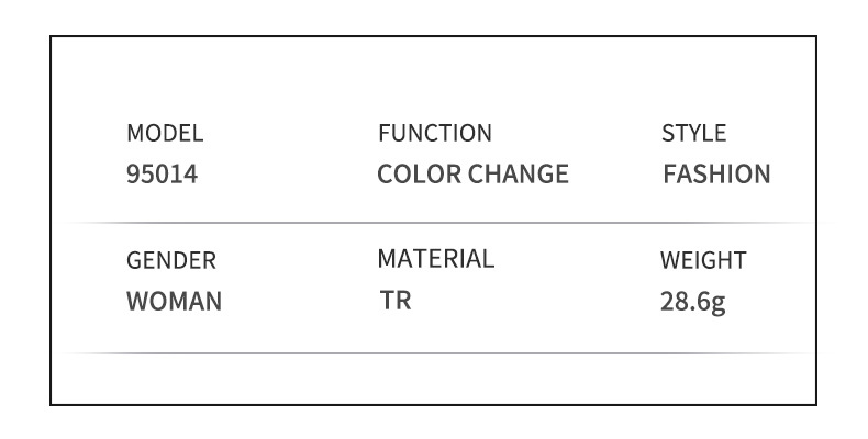 2026 New Cat-Eye Photochromic Optical Frames for Women – Personalized Versatile High-End Fashion Sun Glasses with UV Protection Details and Specifications