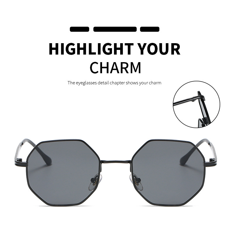 Multi-Edge Octagonal Glasses / $1.86 per pair (Wholesale Price) Custom Eyewear