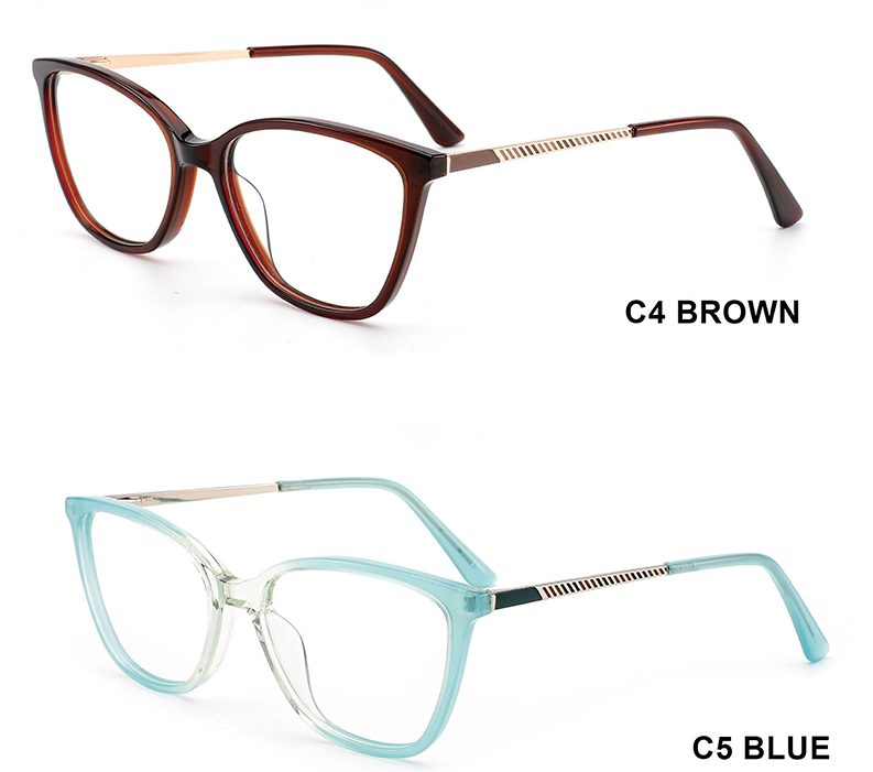 Cat Eye Luxury Computer Eyeglasses with TR Frames Fashionable Solid Pattern Women's Glasses for All Face Sizes Details and Specifications