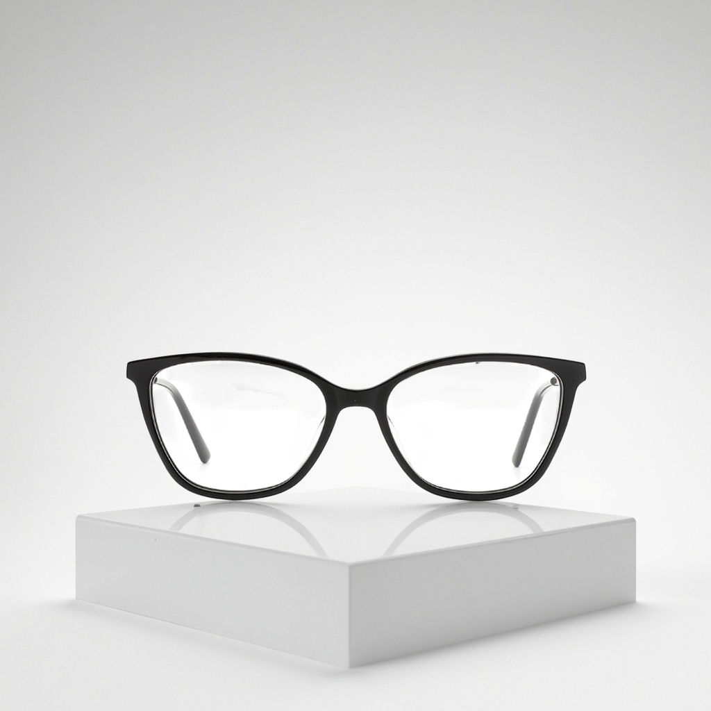 Cat Eye Luxury Computer Eyeglasses with TR Frames Fashionable Solid Pattern Women's Glasses for All Face Sizes Custom Eyewear