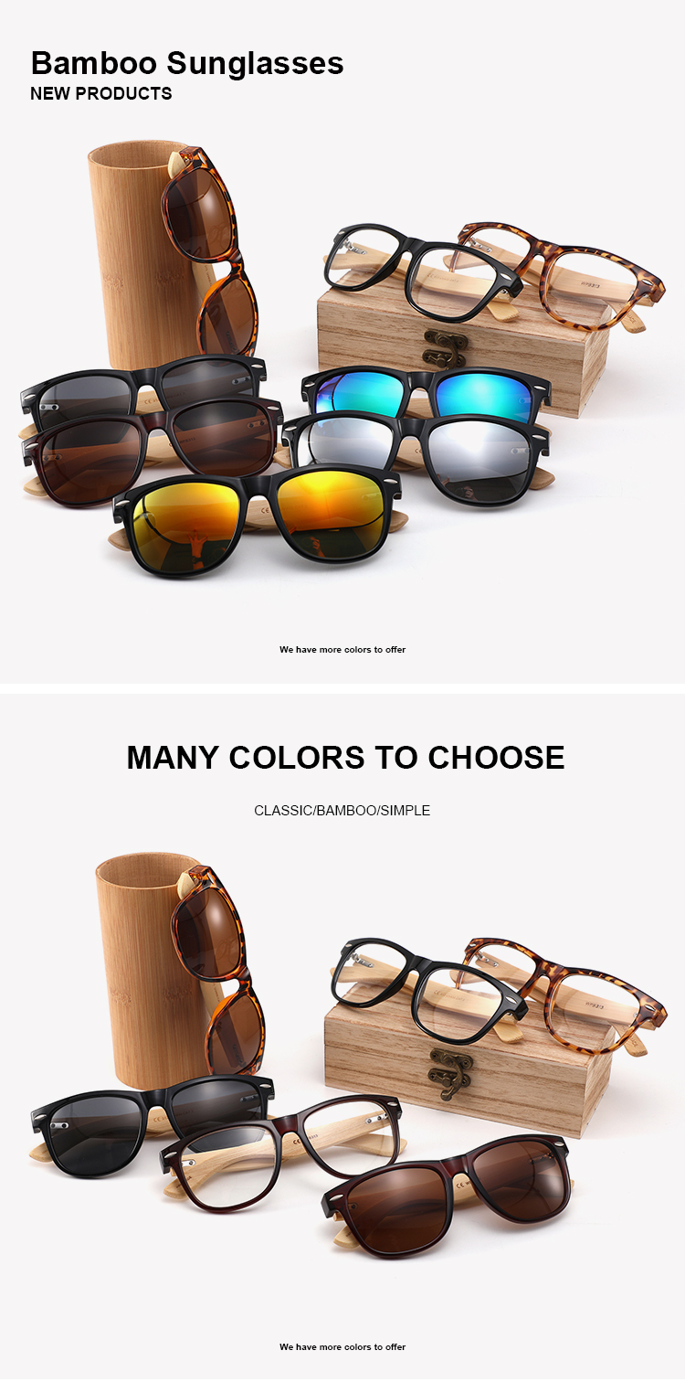 2025 Fashion Uv400 Retro Stylish Customize logo Sunglasses Mens Bamboo Wooden Shades OEM Wholesale Sunglasses Details and Specifications